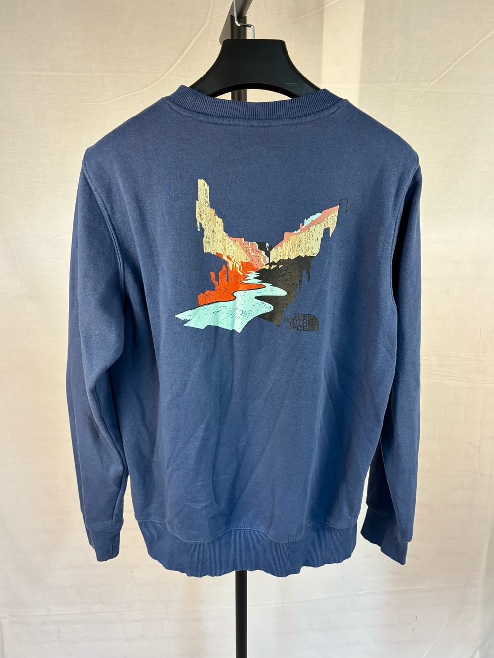 The North Face Places We Love Crew Neck Sweatshirt in Sapphire Blue S